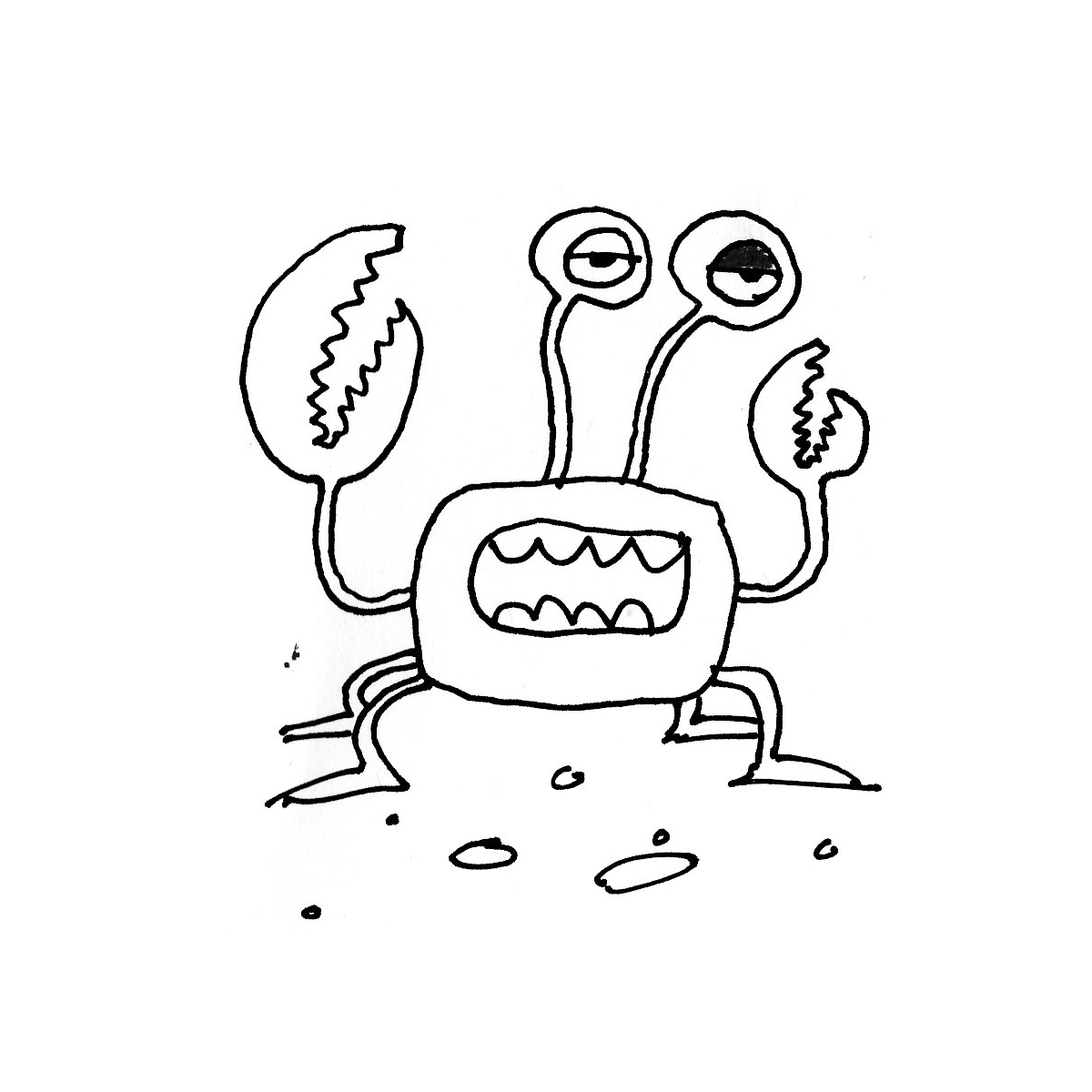 doodles-pen-crab-daddy